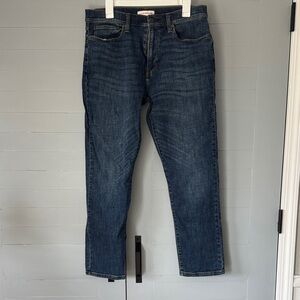 Lucky Brand Men's Dark Blue Straight Jeans